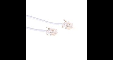 ACT RJ11 Telefoonkabel 5m M/M wit