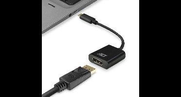 ACT USB-C naar Displayport 0,15m