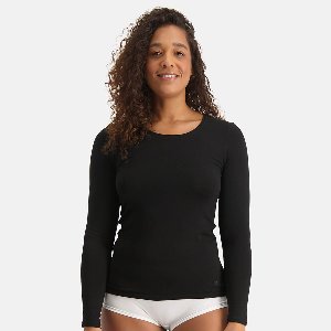 T-shirts lange mouw Luna (2-pack) - Zwart