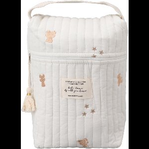 Gevoerde Luiertas en Flesjeshouder van Katoen voor Kinderwagen - Draagtas