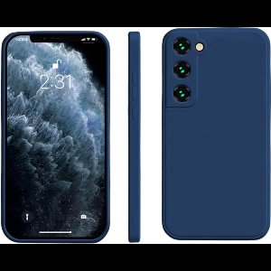 Valbestendige Siliconen Back Cover – Geschikt voor Samsung Galaxy S25 Ultra – Schokabsorberend Telefoonhoesje tegen Krassen & Stoten-Blauw