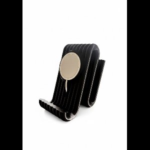 Design MagSafe Telefoonhouder - Voor Nachtkastje & Bureau - Geschikt voor Apple iPhone - Modern Oplaadstation - Zwart