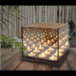 FEDEC Waxinelichthouder voor 9 kaarsjes - Glas