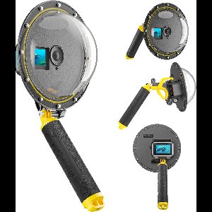 Telesin OA-DMP-001 waterdichte Dome behuizing voor DJI Osmo Action 3/4 - Maak split-level beelden - Met foto-trigger - Waterdicht tot 30M - Selfie modus