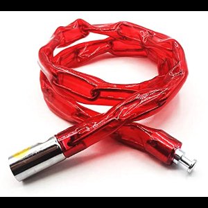 Verstelbaar Fietsslot - Robuuste Diefstalbeveiliging voor Fietsen - 90 cm Kabelslot in Rood