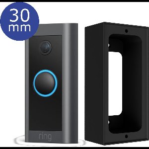 SmarThuis - afstandhouder geschikt voor Ring Video deurbel Wired - afstandhouder van 3cm 30mm- inclusief montage materiaal - sterk en milieubewust