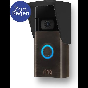 SmarThuis - Regenkap zonnekap geschikt voor Ring Video Deurbel Generatie - Zonnekap Regenprotectie - inclusief montage materiaal - sterk en milieubewust