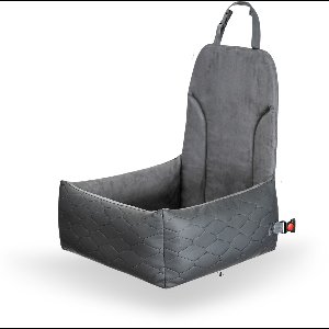 Voorstoel Honden Autostoel Mand – DogSeat Luna Cruise® – Grijs – Voor Kleine Honden – Met veiligheidsriem en gesp – Voorstoel & Achterbank – Waterafstotend & Krasbestendig – Luxe Autostoel Hond