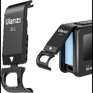 Ulanzi G9-2 batterijklep - oplaadaansluiting voor GoPro Hero 9,10,11,12 en 13 - Zwart