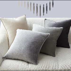 Kussensloop 50 x 50 cm, grijs, set van 4 fluwelen kussenslopen, kussenovertrek, decoratieve kussensloop, voor bank, slaapkamer, woonkamer, balkon, kinderen, pluizig kleurverloop