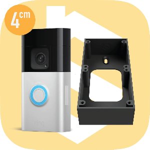 SmarThuis - Afstandhouder geschikt voor Ring Video Deurbel - Afstandhouder van 4cm - inclusief montage materiaal - sterk en milieubewust