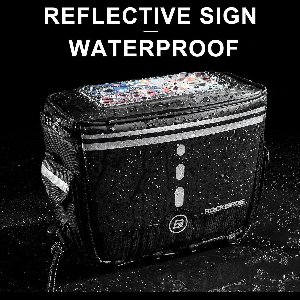 Waterproof 2L Bicycle Handlebar Bag - Touch Screen - Mobile Phone Holder - Up to 7.5'' - E-bike MTB Road Bike Scooter