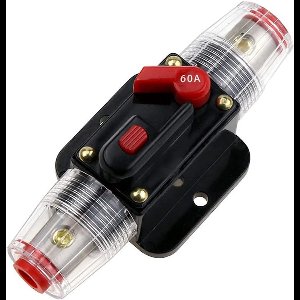 Zekeringhouder met Handmatige Reset voor Auto, Boot en Audio 60 Amp