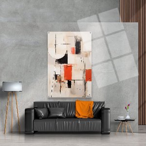 Luxe Plexiglas Schilderij Abstract City | 100x75 cm | Woonkamer | Slaapkamer | Kantoor | Muziek | Design | Art | Modern | ** 5MM DIK**