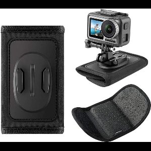 Pro Series Rugzak Clip Velcro Mount Kit geschikt voor GoPro / DJI OSMO & ActionCam - Zwart