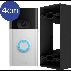 SmarThuis - Afstandhouder geschikt voor Ring Video Deurbel Generatie - Afstandhouder van 4cm - inclusief montage materiaal - sterk en milieubewust