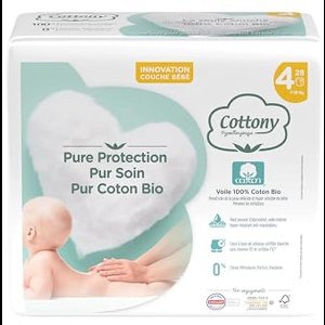 Biologisch Katoenen Luiers, 28 Laags, Maat 4 (7-18 kg)