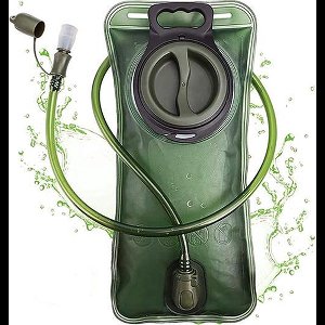 FEDEC Rugzak Waterzak - Backpack - Met slangetje - BPA Vrij - 2 Liter - Groen