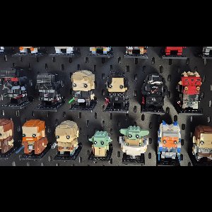 Plateau voor Brickheadz - 5 stuks - Passend op IKEA Skadis - Passend op LEGO Brickheadz