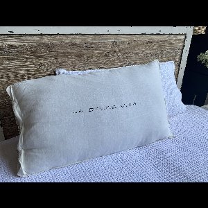 Luna & Lola | XL Linnen Pillow + Filling | 90 x 50 cm | La Dolce Vita | White