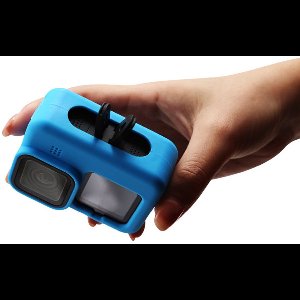 Beschermhoes Geschikt voor GoPro Hero 9/10/11/12/13, gemaakt van zacht rubber en siliconen - blauw.