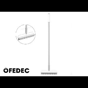 FEDEC 2-in-1 Waterbezem - Douchewisser - Telescopisch - 103 cm - Wit