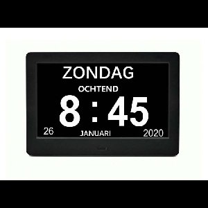 Fedec Dementieklok 7 inch met afstandsbediening