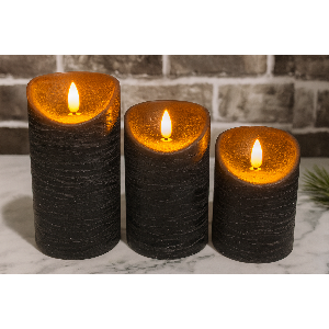 Fedec LED Kaarsenset - Simulatie vuur - 3 kaarsen + Afstandsbediening