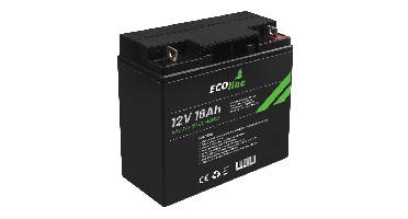 EcoLine - AGM 12V 18AH - 18000mAh VRLA Batterij - 181 x 77 x167 - Deep Cycle Accu