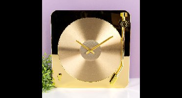 RECORD CLOCK GOLD