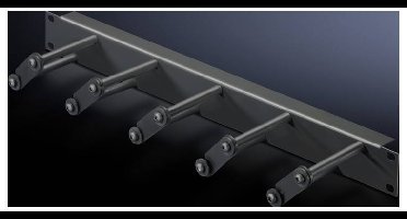 Rittal 5502.225 19 inch Kabelgeleiding voor patchkast 1 HE Zwart