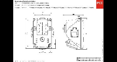 PCE 96062552 CEE-wandcontactdoos 32 A 5-polig 400 V 1 stuk(s)