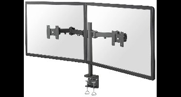 Neomounts FPMA-D960D Tafelbeugel voor monitor Aantal monteerbare displays: 2 Display(s) 25,4 cm (10) - 68,6 cm (27) Zwart Kantelbaar, Zwenkbaar, Roteerbaar,
