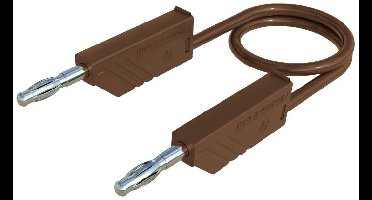 Hirschmann Test & Measurement MLN 100/2,5 BR Meetsnoer Banaanstekker 4 mm Banaanstekker 4 mm 1.00 m Bruin 1 stuk(s)