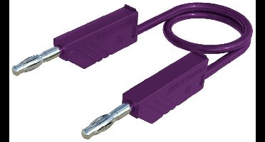 Hirschmann Test & Measurement MLN 100/2,5 VI Meetsnoer Banaanstekker 4 mm Banaanstekker 4 mm 1.00 m Violet 1 stuk(s)