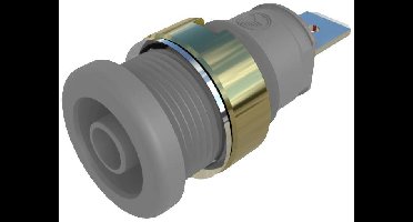 Hirschmann Test & Measurement SEB 2610 F4,8 Veiligheids-labconnector, female Bus, inbouw verticaal Stift-Ø: 4 mm Grijs 1 stuk(s)