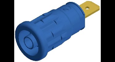 Hirschmann Test & Measurement SEP 2620 F6,3 Veiligheids-labconnector, female Bus, inbouw verticaal Stift-Ø: 4 mm Blauw 1 stuk(s)