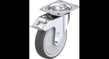 Blickle LE-PTH 125K-FI Zwenkwiel met rem Wieldiameter: 125 mm Draagvermogen (max.): 150 kg 1 stuk(s)