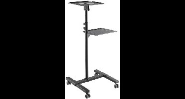LogiLink Beamer- en laptopwagen Zwart (b x h x d) 50.2 x 145 x 45.5 cm BP0069 1 stuk(s)