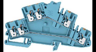 Weidmüller 2531510000 Doorgangsserieklem 5.10 mm Push-In-klem Blauw 50 stuk(s)