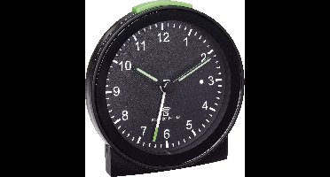 TFA Dostmann 60.1517.01 Wekker Zendergestuurd Zwart Alarmtijden 1 Fluorescerende Wijzers