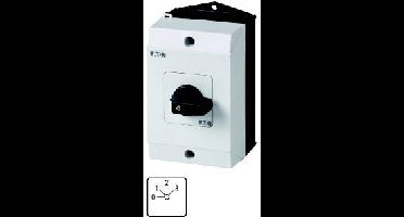 Eaton T0-3-15131/I1 Wisselschakelaar Met schild 20 690 V 1 x 45 ° Zwart 1 stuk(s) Single