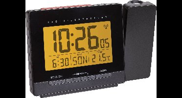 TFA Dostmann TFA - Thermometer - digital - Schwarz 60.5016.01 Wekker Zendergestuurd Digitaal Zwart
