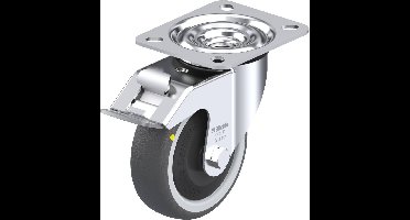 Blickle LE-PATH 100KF-FI-ELS Zwenkwiel met rem Wieldiameter: 100 mm Draagvermogen (max.): 130 kg 1 stuk(s)