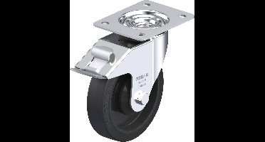 Blickle LE-POEV 161KA-FI Zwenkwiel met rem Wieldiameter: 160 mm Draagvermogen (max.): 300 kg 1 stuk(s)