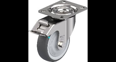 Blickle LEX-PATH 100KFD-FI Zwenkwiel met rem Wieldiameter: 100 mm Draagvermogen (max.): 150 kg 1 stuk(s)