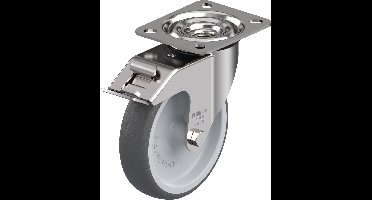 Blickle LEX-PATH 125G-FI Zwenkwiel met rem Wieldiameter: 125 mm Draagvermogen (max.): 150 kg 1 stuk(s)