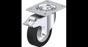 Blickle LK-ALEV 125K-3-FI Zwenkwiel met rem Wieldiameter: 125 mm Draagvermogen (max.): 250 kg 1 stuk(s)