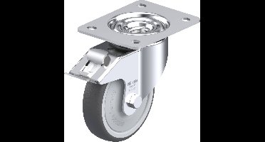 Blickle LK-PATH 125KF-3-FI Zwenkwiel met rem Wieldiameter: 125 mm Draagvermogen (max.): 250 kg 1 stuk(s)