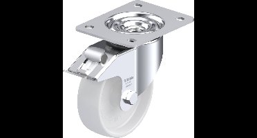 Blickle LK-PO 125G-3-FI Zwenkwiel met rem Wieldiameter: 125 mm Draagvermogen (max.): 300 kg 1 stuk(s)